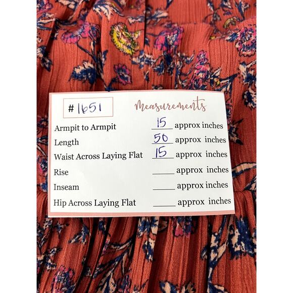 Jessica Simpson Maternity Orange w/Florals Maxi Halter Summer Dress Size M - Picture 10 of 10